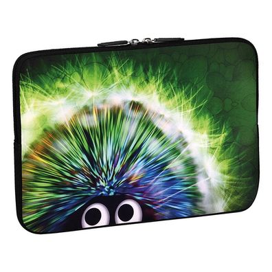 PEDEA Design Schutzhülle: green hedgehog 15,6 Zoll (39,6 cm) Notebook Laptop Tas