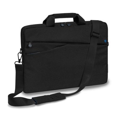 PEDEA Laptoptasche 17,3 Zoll (43,9cm) Fashion schwarz, blau Notebook Umhängetasc