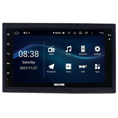 Snooper SMH-520DAB Autoradio Wireless Apple CarPlay Android Auto DAB Navigation
