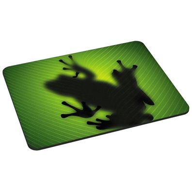 PEDEA Gaming Office Mauspad L green frog mit vernähten Rändern, rutschfester U