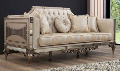 Casa Padrino Luxus Barock Sofa - Handgefertigtes Wohnzimmer Sofa im Barockstil - Baro