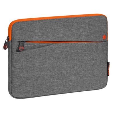 PEDEA Tablet Tasche 10,1 Zoll (25,6 cm) Fashion grau, orange Schutz Hülle mit Zu
