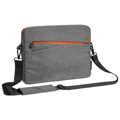 PEDEA Tablet Tasche 12,9 Zoll (32,8 cm) Fashion grau, orange Hülle mit Zubehörfa