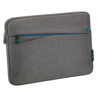 PEDEA Tablet Tasche 10,1 Zoll (25,6 cm) Fashion grau, blau Schutz Hülle mit Zube