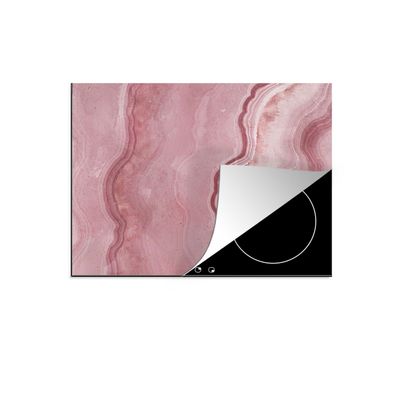 Herdabdeckplatte 70x52 cm Rose - Achat Geode - Steine - Kristall