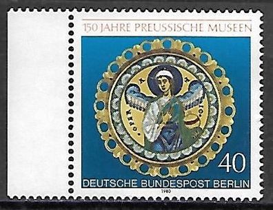 Berlin postfrisch Michel-Nummer 625 linkes Seitenrandstück