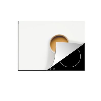 Herdabdeckplatte 70x52 cm Kaffee - Weiß - Braun