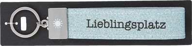 Depesche 4298 Glücksfilz Schlüsselband Anhänger 087 Lieblingsplatz (Glitzer)
