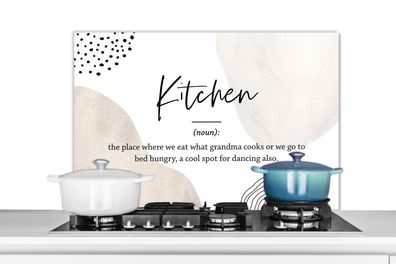 Spritzschutz Küchenrückwand - 90x60 cm Definition - - Zitate - Wörterbuch