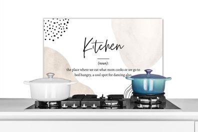 Spritzschutz Küchenrückwand - 60x40 cm Sprichwörter - - Definition der - Zitate - Wör