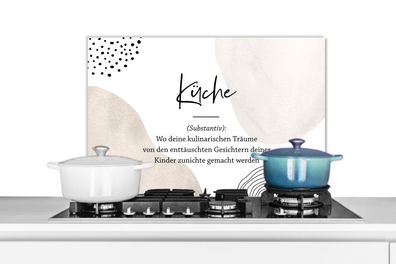 Spritzschutz Küchenrückwand - 70x50 cm Zitate - - Definition der - Wörterbuch - Spric