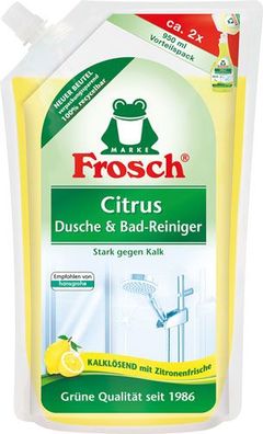 Frosch Citrus Dusche & Bad-Reiniger BIO, Nachfüllbeutel (ohne Pumpe)