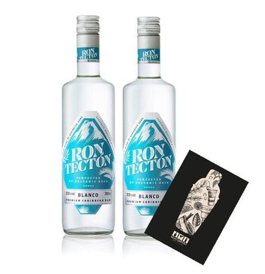 Rum 2er Set Ron Tecton Blanco 2x 0,7L (37,5% vol)- (Enthält Sulfite]