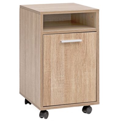Wohnling Rollcontainer WL5.929 Schreibtischcontainer Sonoma Bürocontainer Holz