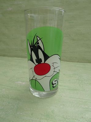 altes Sylvester Glas Warner Bros 1993 Looney Tunes