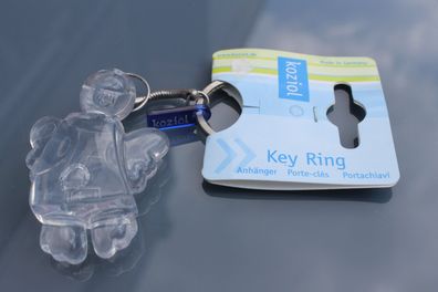 Schlüsselring, Schlüsselanhänger KOZIOL Key Ring Engel, Schutzengel; transparent