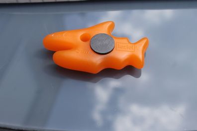 Magnet, KOZIOL Kühlschrankmagnet Sharky, orange