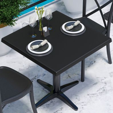 WERZA | Werzalit Tischplatte | 60x60cm | Schwarz | Topalit Tischplatte