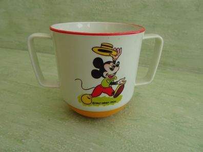 alter Henkel-Baby-Kinder Becher Tasse Walt Disney Micky Maus Valon Boden beschwert