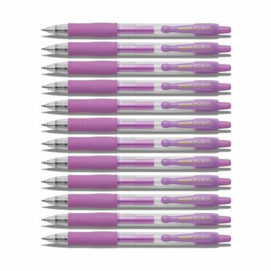 Pilot G2-07 Gelschreiber Pastellviolett - 12er-Set