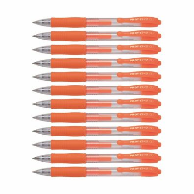 Pilot G2-07 Gelschreiber Neonorange - 12er-Set