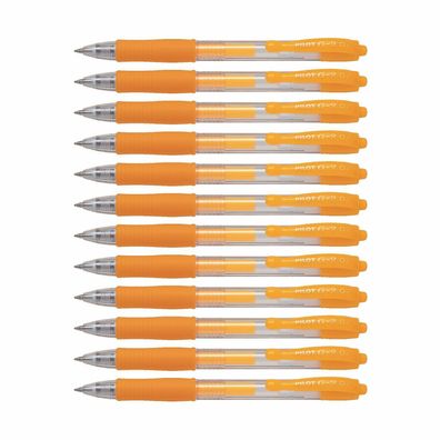 Pilot G2-07 Gelschreiber Neonapricot - 12er-Set