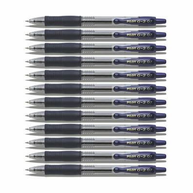 Pilot G2-07 Gelschreiber blauschwarz - 12er-Set