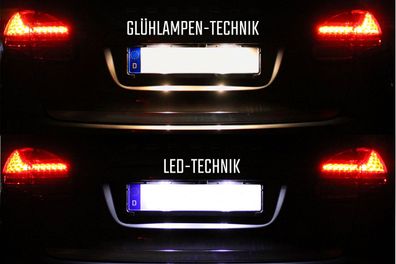 Komplett-Set LED-Kennzeichenbeleuchtung für Porsche Cayenne