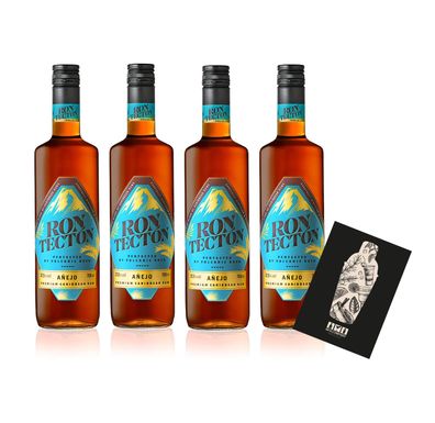 Rum 4er Set Ron Tecton Anejo 4x 0,7L (37,5% vol)- (Enthält Sulfite]