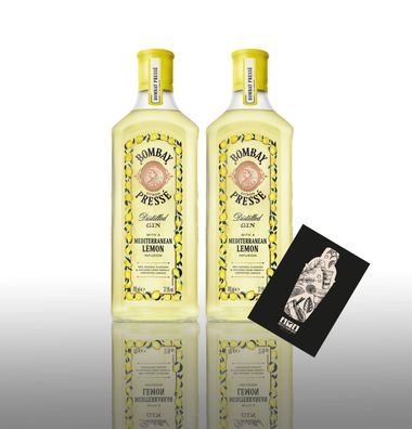 Bombay 2er Set Citron Presse Gin 2x 0,7L (37,5% Vol) Mediterranean Lemon Infusi
