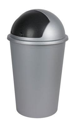 Mülleimer 50L mit Schiebedeckel Abfalleimer Müllsammler Müllbehälter Papierkorb