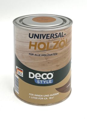 Deco Style 1L Universal Holzöl Dunkel für alle Holzarten NEU (11,95€ / 1L)