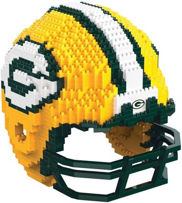 NFL Green Bay Packers 3D BRXLZ Puzzle Helm Set Football Footballhelm