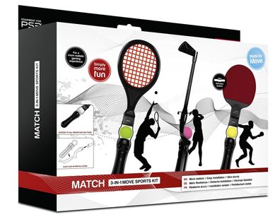 SL 3in1 Sport Pack Tisch Tennis Golf für Sony PS4 PS3 Move Motion Controller