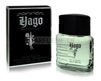 Yago Black Tatoo Herren 100 ml Eau de Toilette Raphael Rosalee