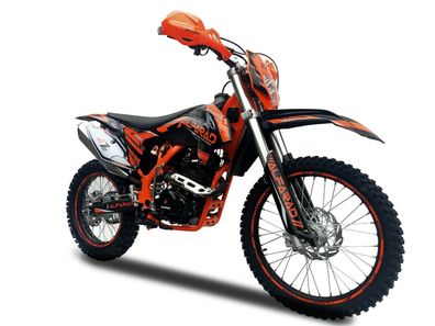 250ccm Dirtbike Vollsross Enduro Pitbike Crossbike Cross 26PS 21/18 Zoll Orange