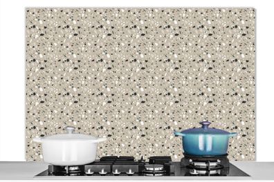Spritzschutz Küchenrückwand - 120x80 cm Terazzo - Textur - Muster (Gr. 120x80 cm)