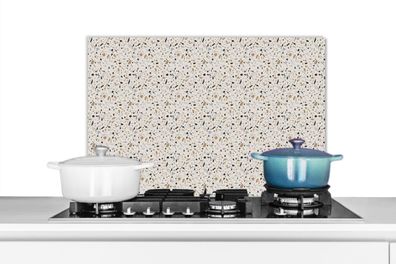 Spritzschutz Küchenrückwand - 70x50 cm Terazzo - Muster - Struktur (Gr. 70x50 cm)
