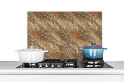 Spritzschutz Küchenrückwand - 70x50 cm Muster - Granit - Stein (Gr. 70x50 cm)