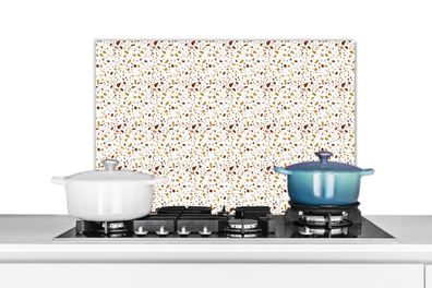 Spritzschutz Küchenrückwand - 70x50 cm Terazzo - Textur - Muster (Gr. 70x50 cm)