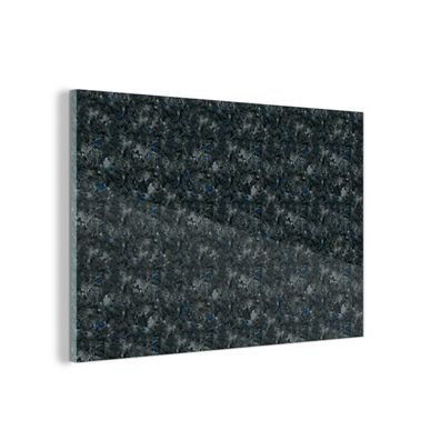 Glasbild Glasfoto Wandbild 90x60 cm Textur - Granit - Muster (Gr. 90x60 cm)