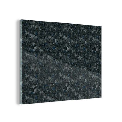 Glasbild Glasfoto Wandbild 80x60 cm Textur - Granit - Muster (Gr. 80x60 cm)