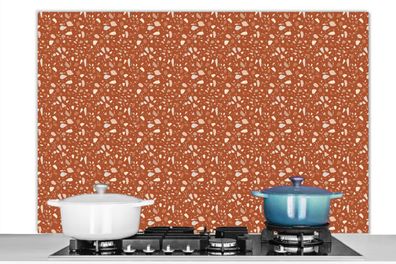 Spritzschutz Küchenrückwand - 120x80 cm Muster - Terazzo - Textur (Gr. 120x80 cm)