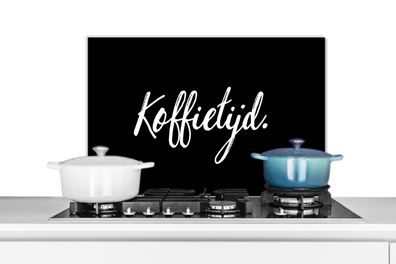 Spritzschutz Küchenrückwand - 70x50 cm Zitate - Sprichwörter - Kaffee (Gr. 70x50 cm)