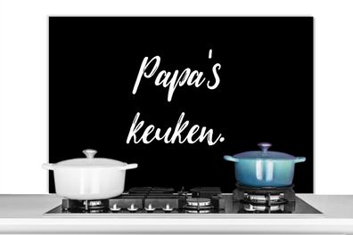 Spritzschutz Küchenrückwand - 100x65 cm Zitate - Sprichwörter - Papas - Vater