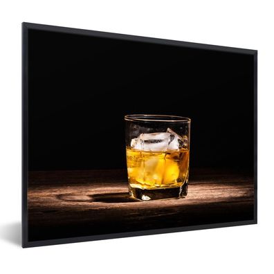 Poster Bilder - 40x30 cm Whiskey - Alkohol - Glas (Gr. 40x30 cm)
