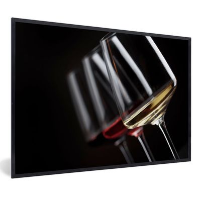 Poster Bilder - 90x60 cm Weinglas - Wein - Alkohol (Gr. 90x60 cm)