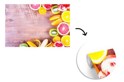 Tapete Fototapete - 450x300 cm Obst - Zitrusfrüchte - Küche - Sommer (Gr. 450x300 cm)