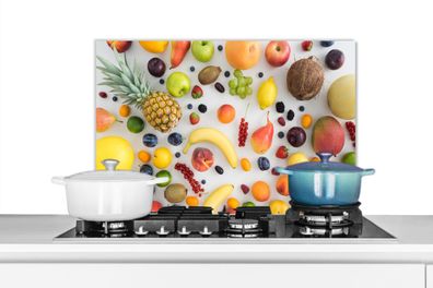 Spritzschutz Küchenrückwand - 70x50 cm Regenbogen - Obst - Sommer - Jahreszeiten