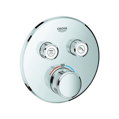 GROHE Thermostat Grohtherm SmartControl 29119 FMS rund 2 Absperrventile chrom
